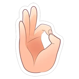 👌 27c3d206 Gesto de mano, Signo OK, Ofensivo, 4chan, Poder blanco telegram sticker