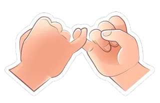 👐 ac5a1054 promesa, promesa meñique, manos, acuerdo telegram sticker