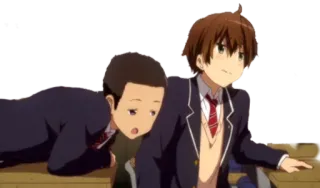 😅 ffc2c2e5 Anime, Escuela, Estudiantes, Japonés, Dibujos animados, Personajes telegram sticker