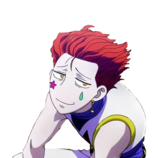 🥴 441e35fb Hisoka Hunter x Hunter Anime, Hunter x Hunter, Hisoka, Postać, Klaun telegram sticker
