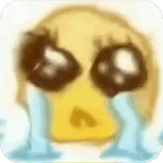 🫥 398dbc78 pleurer, triste, emoji, larmoyant, détressé telegram sticker
