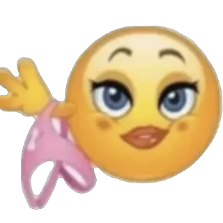 🫥 4d70b34a Emoji, Femme, Femme, Dessin animé, Yeux, Visage telegram sticker