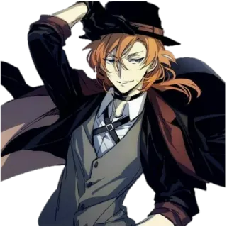 Чуя Накахара🖤 whatsapp stickers