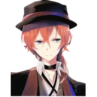 Чуя Накахара🖤 whatsapp stickers