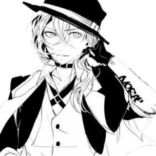 😏 84c656ff NORA Anime, Hut, Handschuhe, Choker, Mantel telegram sticker