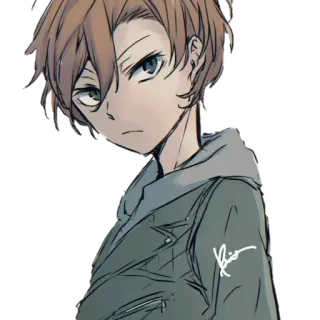😒 acc75e3a Chuya Nakahara Bungo Stray Dogs Anime, Charakter, Bungo Stray Dogs, Chuya Nakahara telegram sticker
