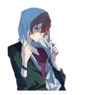😐 b925da7a Anime, Kapuzenpullover, Charakter, Junge telegram sticker