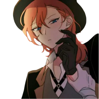 Чуя Накахара🖤 whatsapp stickers