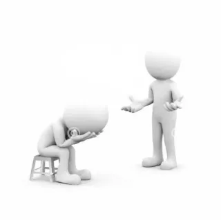 😢 97c4ba99 triste, chateado, branco, 3D, stress whatsapp sticker