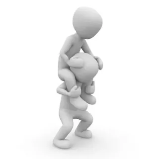 🚁 f28345e8 bonecos palito, trabalho em equipe, ombros, amizade, apoio whatsapp sticker