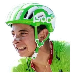 😣 5a560989 자전거 타는 사람, 여자, 헬멧, 녹색, 인물 사진, 운동선수 telegram sticker