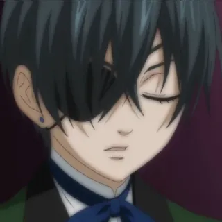 🗝 118db760 Ciel Phantomhive Black Butler Anime, Postać, Ciel Phantomhive, Black Butler telegram sticker