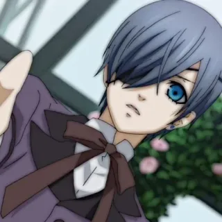 🗝 506495c9 Ciel Phantomhive Black Butler Anime, Postać, Manga, Ciel Phantomhive, Black Butler telegram sticker