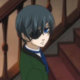 🗝 79374a4e Ciel Phantomhive Black Butler Anime, Manga, Postać, Ciel, Black Butler telegram sticker