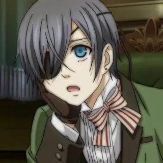 🗝 d9d90251 Ciel Phantomhive Black Butler Anime, Manga, Ciel Phantomhive, Black Butler telegram sticker