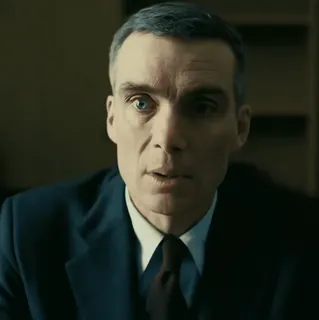 🎬 8974c834 J. Robert Oppenheimer Oppenheimer Retrato, Homem, Terno, Sério, Oppenheimer, J. Robert Oppenheimer, Cillian Murphy whatsapp sticker