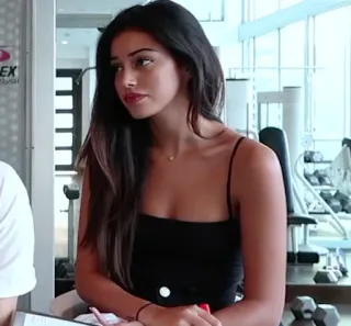 🌮 f6b44d13 donna, fitness, palestra, interno, esercizio telegram sticker