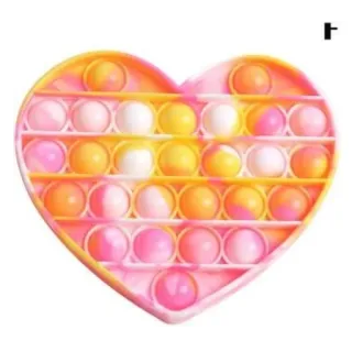 😀 24a714be Pop It, Fidget toy, Formato de coração, Brinquedo sensorial, Brinquedo, Alívio do estresse whatsapp sticker