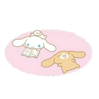 🌟 04061aa3 Cinnamoroll Cinnamoroll, Sanrio, kawaii, fofo, lendo, relaxando telegram sticker
