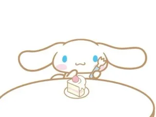 🌟 24558dbc Cinnamoroll cinnamoroll, sanrio, fofo, bolo, kawaii, sobremesa telegram sticker