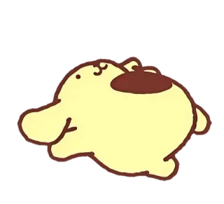 🌟 60e9ef24 Pompompurin cachorro, desenho animado, fofo, Pompompurin, Sanrio telegram sticker