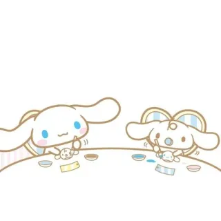 🌟 6c4f34ad Cinnamoroll Cinnamoroll, Sanrio, fofo, cachorro, kawaii, desenho animado, branco telegram sticker