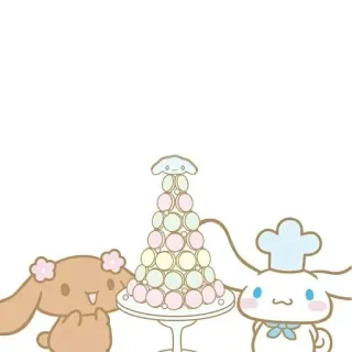 🌟 aac90b9c Cinnamoroll Sanrio, Cinnamoroll, Kawaii, Fofo, Sobremesa, Macarons telegram sticker