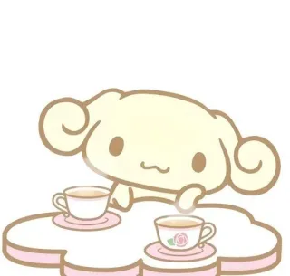 🌟 ecfe1c41 Cinnamoroll, chá, fofo, kawaii, Sanrio, cachorro telegram sticker