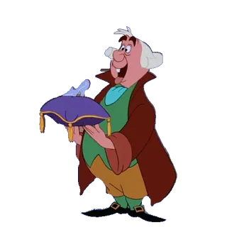 👠 1c3b5349 Grand Duke Cinderella Kartun, Disney, Karakter, Grand Duke, Cinderella, Sepatu kaca whatsapp sticker