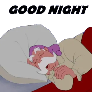🛌 5f943ca3 GOOD NIGHT selamat malam, tidur, tidur, kartun, tempat tidur whatsapp sticker