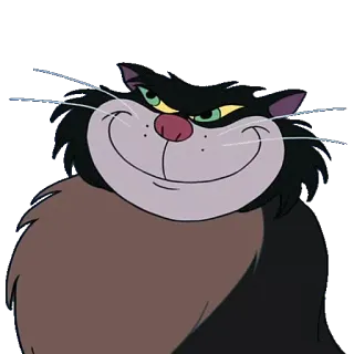 😏 7b280872 Lucifer Cinderella kucing, Lucifer, Cinderella, penjahat, Disney whatsapp sticker