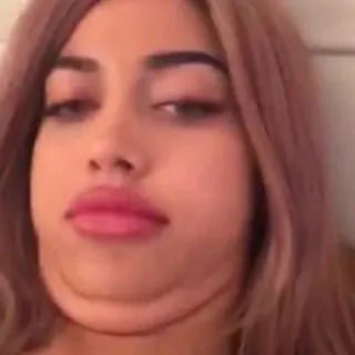 🍥 9594b738 เซลฟี่, ผู้หญิง, ใบหน้า, ภาพเหมือน telegram sticker