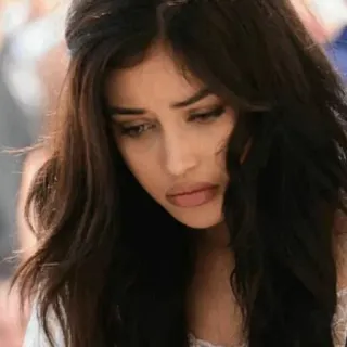 🍥 fbeece7f ผู้หญิง, ผมสีน้ำตาลเข้ม, ภาพเหมือน, นางแบบ, ความงาม, คน telegram sticker