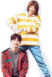 💛 6407d216 韓国ドラマ, カップル, 青春, 恋愛, 友情, 幸せ telegram sticker