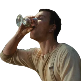 🍺 c397a046 drinking, man, glass, alcohol whatsapp sticker