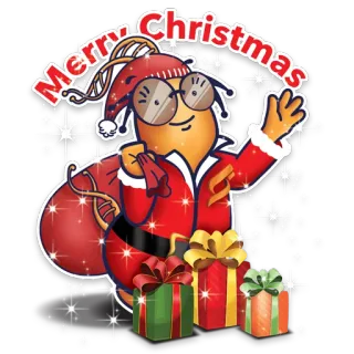 🎅 fefe8f81 Merry Christmas christmas, holiday, santa, cartoon, festive, celebration telegram sticker