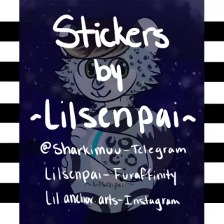 © d7b5e3cf Stickers by ~Lilsenpai~ @Sharkimuu-Telegram Lilsenpai-Furaffinity Lil anchor arts-Instagram sticker, furry, kunst, telegram, instagram, furaffinity telegram sticker