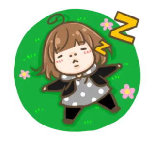 😴 53ff9582 schlafend, Cartoon, Figur, entspannt, träumen, Ruhe, Nickerchen whatsapp sticker