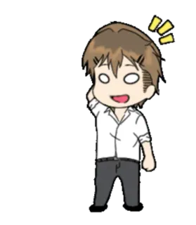 😅 d2c06dcd Cartoon, Anime, Chibi, Überraschung, Verwirrt whatsapp sticker