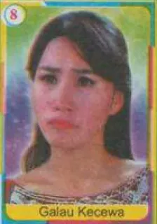 😞 105a434a Galau Kecewa 悲しみ, 失望, 女性, ポートレート telegram sticker