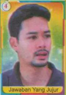 😇 a862010d Jawaban Yang Jujur 男性, ポートレート, ステッカー, マレー語, テキスト telegram sticker