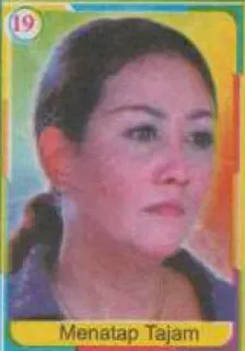 😯 f2087ebd Menatap Tajam 女性, ポートレート, 顔, 人物, ステッカー telegram sticker