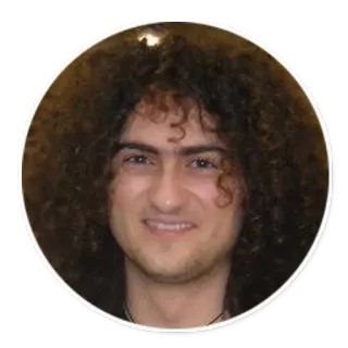 😊 be3b6214 persona, retrato, pelo rizado, sonriendo, hombre telegram sticker