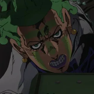 🌿 00aeeaf8 Risotto Nero JoJo's Bizarre Adventure Anime, Penjahat, Jojo, Risotto Nero, Golden Wind telegram sticker