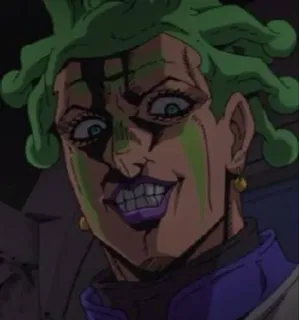 🌿 ffda0687 Cioccolata JoJo's Bizarre Adventure Anime, Penjahat, Jahat, Manga, Karakter telegram sticker