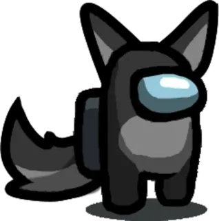 🔪 88ab9269 among us, lobo, impostor, personaje, furry whatsapp sticker