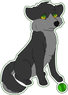 🥎 b3e3cf4a perro, animal, triste, dibujo animado, lindo, mascota, doméstico, amigo whatsapp sticker