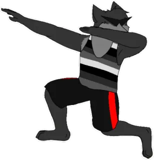 😎 b8cf51ef Furry, Antropomórfico, Dab, Animal, Dibujos animados, Pose whatsapp sticker