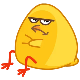 😡 89529558 Blob, Amarelo, Desenho animado, Presunçoso, Personagem, Confuso, Pensando whatsapp sticker