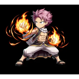 🐲 d4851bb6 Natsu Dragneel Fairy Tail anime, manga, Natsu Dragneel, Fairy Tail, fire, wizard, magic telegram sticker